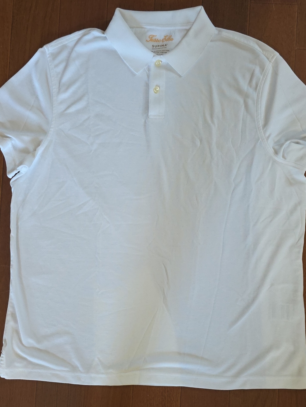 Tasso Elba White Short-Sleeve Polo